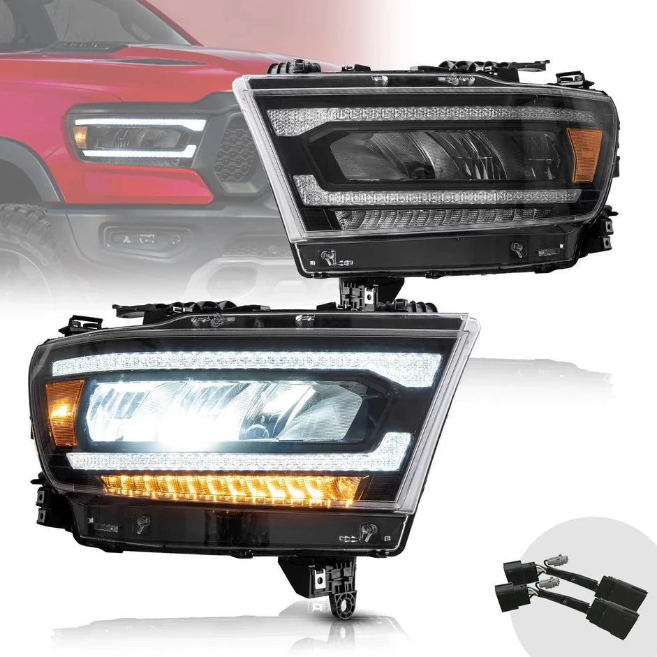 19-24 Dodge Ram 1500 5th Gen (DT) Vland LED priekiniai žibintai [E-mark]