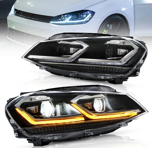 12-16 Volkswagen Golf MK7 Vland Full LED priekiniai žibintai [E-mark]