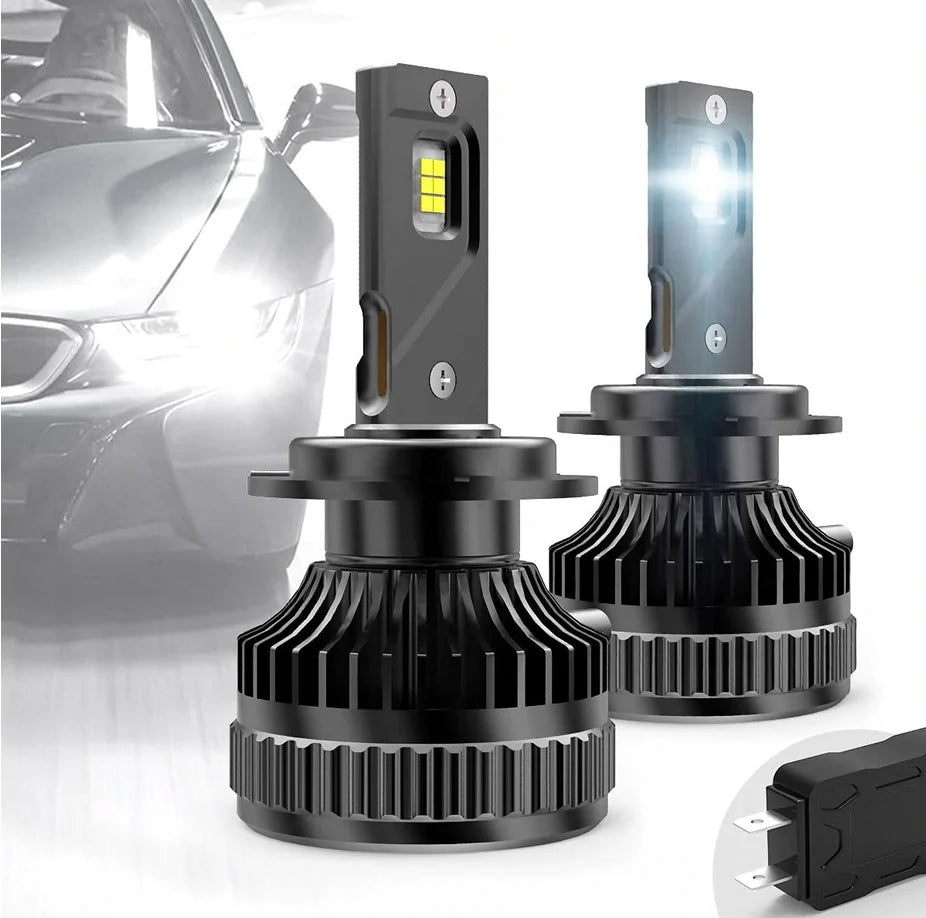 D2S/H7/9005 LED priekinių žibintų lemputės, 6000K