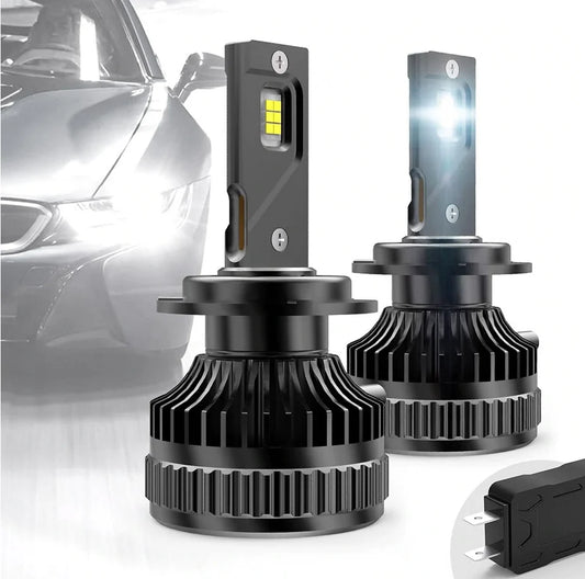 D2S/H7/9005 LED priekinių žibintų lemputės, 6000K