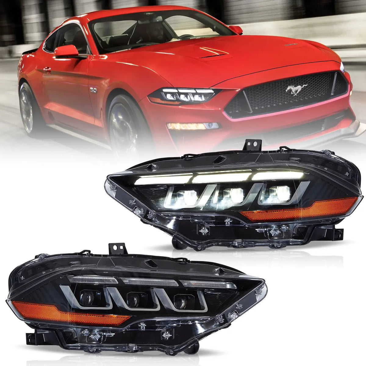 Ford Mustang 2018-2023 priekiniai žibintai