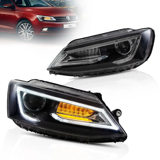 10-18 VW Jetta MK6 Vland Dual Beam priekiniai žibintai [E-mark]
