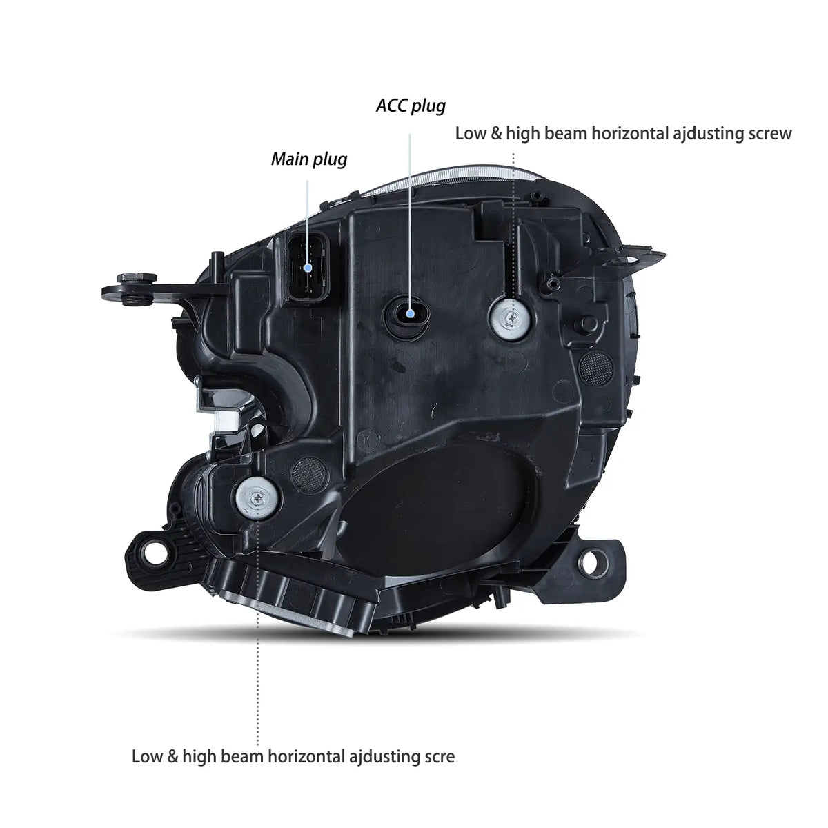 10-16 Mini Countryman R60 Full LED Dual Beam priekiniai žibintai [E-mark]