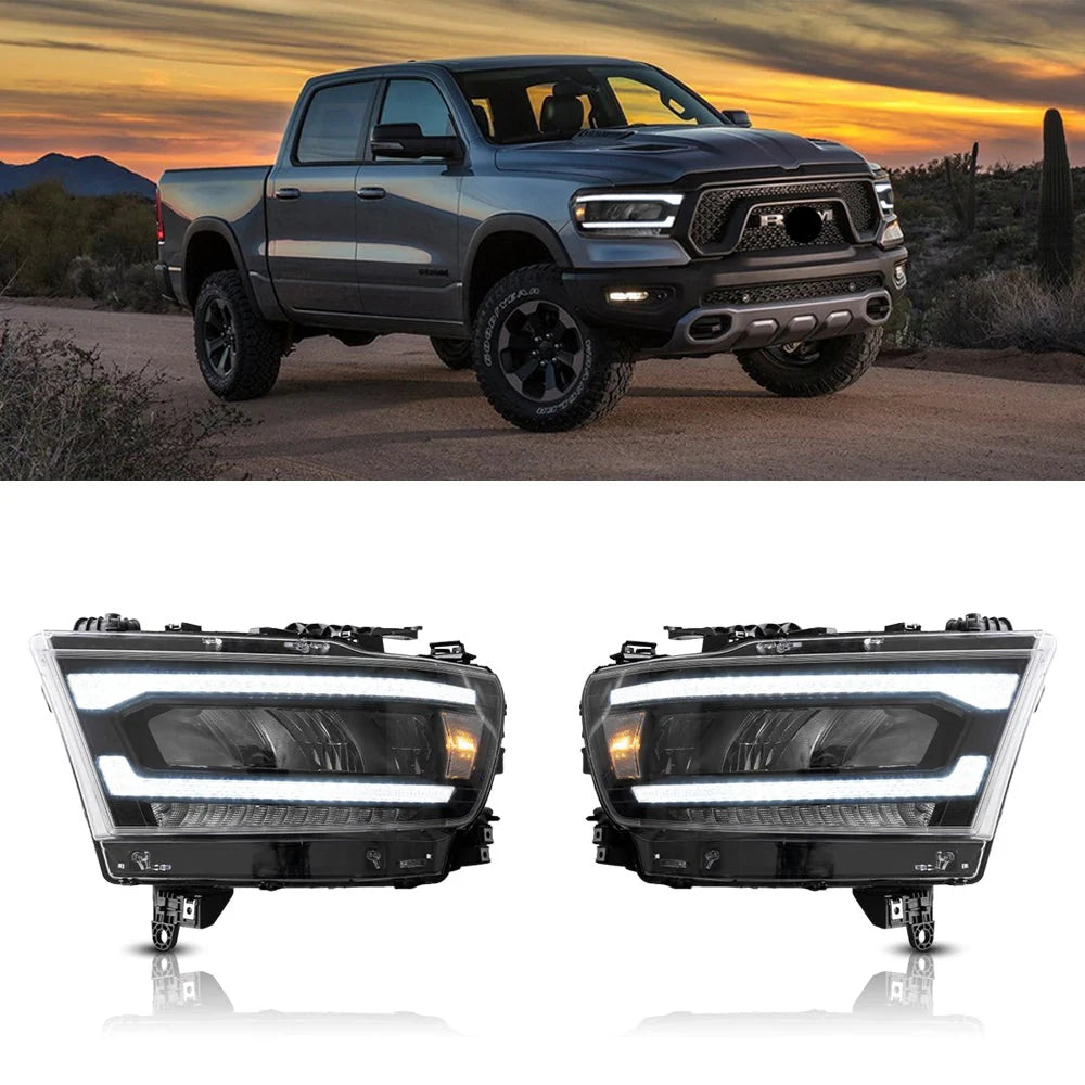 19-24 Dodge Ram 1500 5th Gen (DT) Vland LED priekiniai žibintai [E-mark]