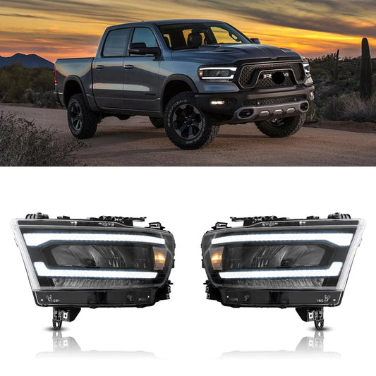 19-24 Dodge Ram 1500 5th Gen (DT) Vland LED priekiniai žibintai [E-mark]